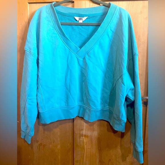 JoyLab Sweaters - Cozy Blue V-Neck Sweater